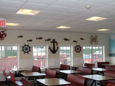 Tony's Pier Restaurant inside seating
