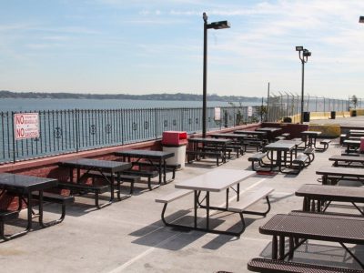 Tony's Pier Restaurant outside seating