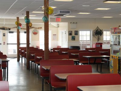 Tony's Pier Restaurant inside seating
