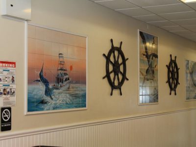 Tony's Pier Restaurant inside restaurant decoration